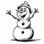 Classic Frosty the Snowman Coloring Pages 3