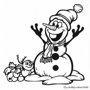 Frosty The Snowman Coloring Pages - Free &amp; Printable!