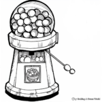 Classic Gumball Machine Coloring Pages 2