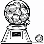 Classic Gumball Machine Coloring Pages 3