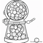Classic Gumball Machine Coloring Pages 4