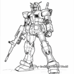 Classic Gundam RX-78-2 Coloring Pages 1