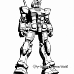 Classic Gundam RX-78-2 Coloring Pages 3