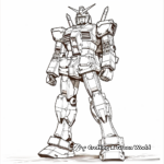 Classic Gundam RX-78-2 Coloring Pages 4
