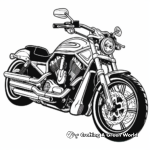 Classic Harley Davidson Motorcycle Coloring Pages 2