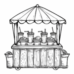 Classic Homemade Lemonade Stand Coloring Pages 1