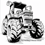 Classic John Deere Tractor Coloring Pages 1