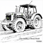 Classic John Deere Tractor Coloring Pages 2