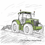 Classic John Deere Tractor Coloring Pages 4