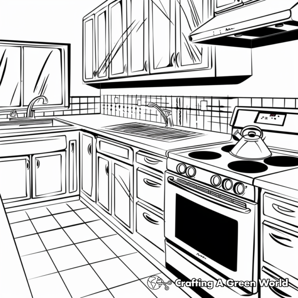 Classic Kitchen Appliances Coloring Pages 1