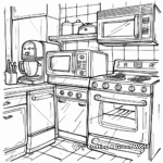 Classic Kitchen Appliances Coloring Pages 2