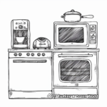 Classic Kitchen Appliances Coloring Pages 4