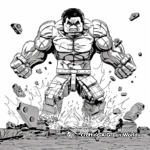 Classic Lego Hulk Coloring Pages 1