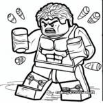 Classic Lego Hulk Coloring Pages 2