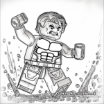 Classic Lego Hulk Coloring Pages 4