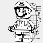 Classic Lego Mario Brothers Coloring Pages 1