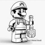 Classic Lego Mario Brothers Coloring Pages 2
