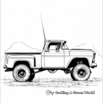 Classic Lifted Pickup Truck Coloring Sheets 2