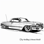 Classic Lowrider Car Coloring Pages 1