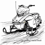 Classic Model Snowmobile Coloring Pages 1