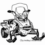 Classic Model Snowmobile Coloring Pages 2