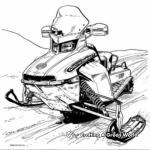 Classic Model Snowmobile Coloring Pages 3