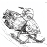 Classic Model Snowmobile Coloring Pages 4