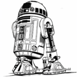 Classic Movie Scene R2D2 Coloring Pages 2