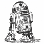 Classic Movie Scene R2D2 Coloring Pages 3