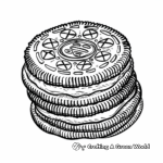 Classic Oreo Cookie Coloring Page 2
