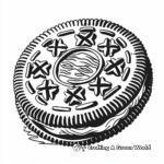 Classic Oreo Cookie Coloring Page 3