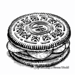 Classic Oreo Cookie Coloring Page 4