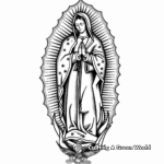Classic Our Lady of Guadalupe Coloring Pages 1