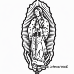 Classic Our Lady of Guadalupe Coloring Pages 2