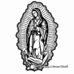 Classic Our Lady of Guadalupe Coloring Pages 3