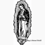 Classic Our Lady of Guadalupe Coloring Pages 4