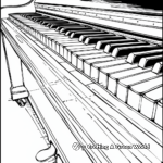 Classic Piano Keyboard Coloring Pages 2
