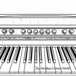 Classic Piano Keyboard Coloring Pages 3