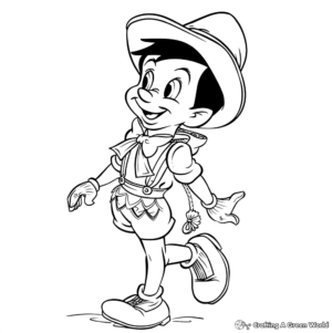 Classic Pinocchio Character Coloring Pages 2