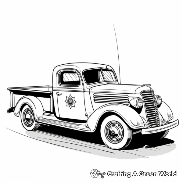 Police Truck Coloring Pages - Free &amp; Printable!