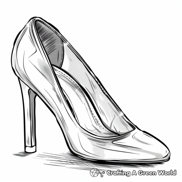 High Heel Coloring Pages - Free &amp; Printable!