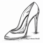 Classic Pump High Heel Coloring Pages 3