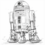 Classic R2D2 Coloring Pages 2