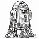 Classic R2D2 Coloring Pages 3