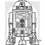 Classic R2D2 Coloring Pages 4