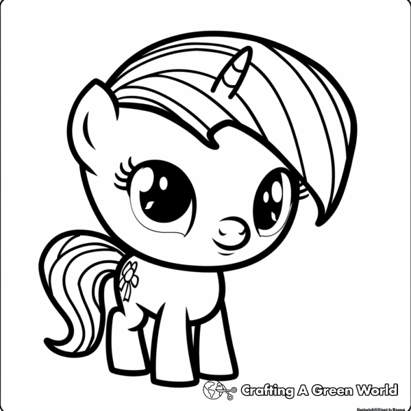 Classic Rarity from My Little Pony Coloring Pages 1