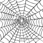 Classic Spider Web Coloring Pages 4