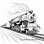 Classic Steam Freight Train Coloring Pages 1