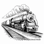 Classic Steam Freight Train Coloring Pages 2