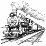 Classic Steam Freight Train Coloring Pages 3